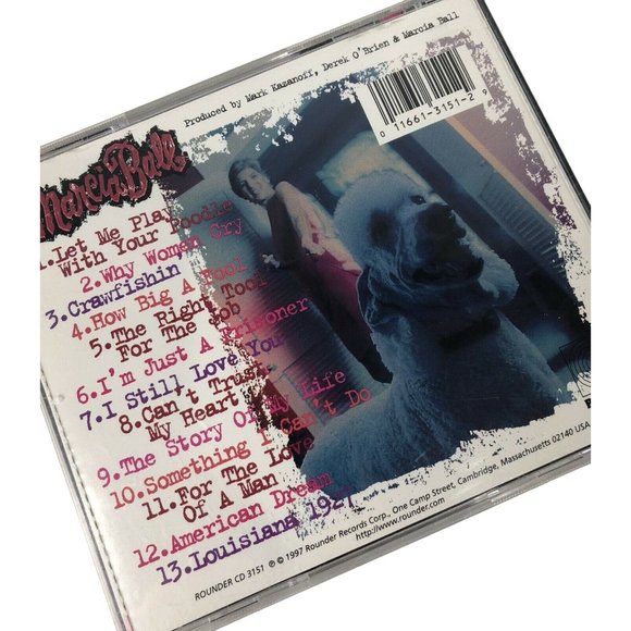 Let Me Play with Your Poodle Marcia Ball CD 1997 Rounder Select Autograph Signed - Picture 2 of 4